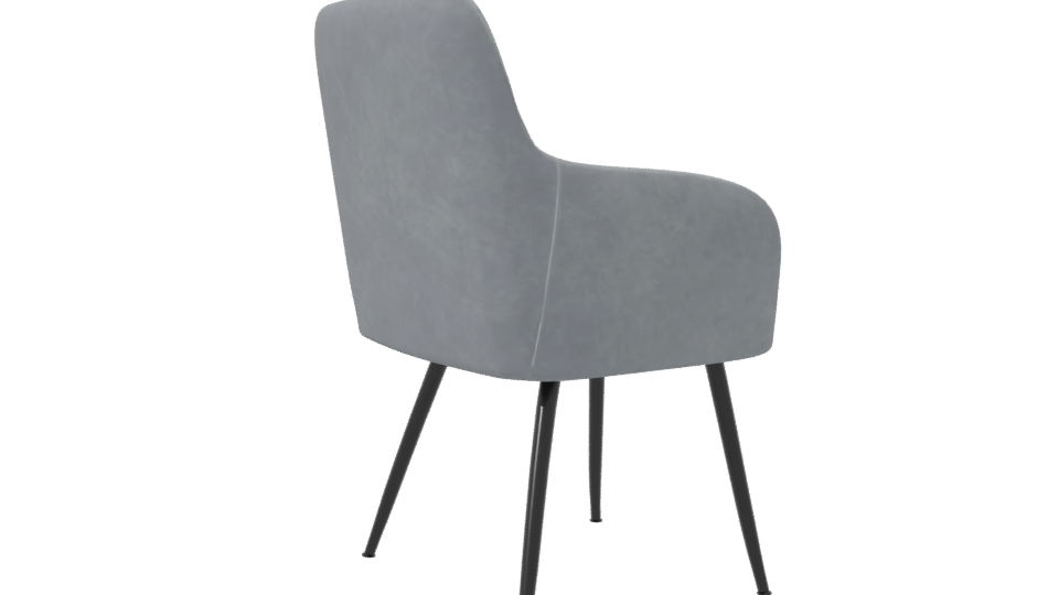 Modern Gray Occasional Chair 3D - Professional 3D Model Render 7