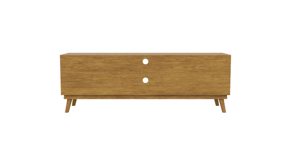 Stylish Wooden TV Stand 3D - Professional 3D Model Render 5