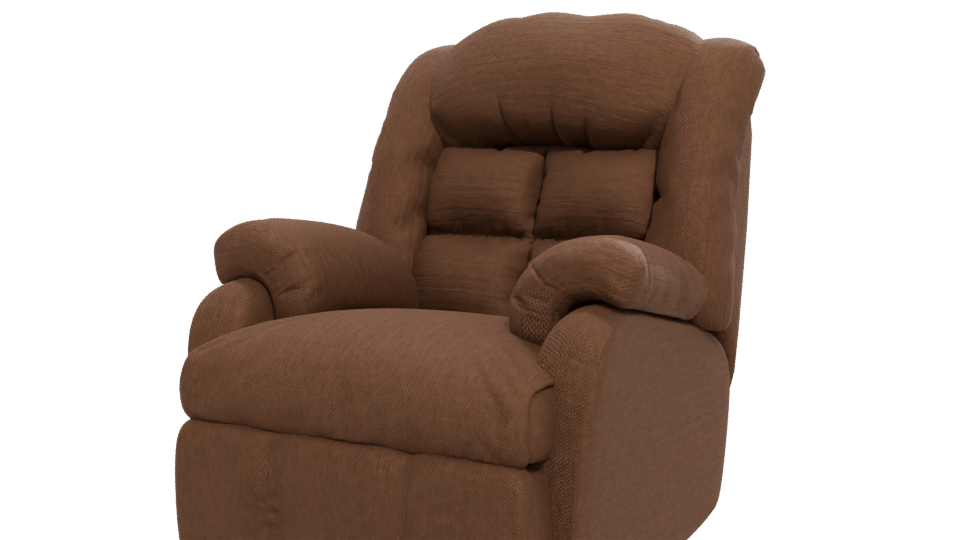 Cozy Recliner Chair Model - Professional 3D Model Render 12