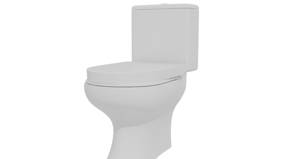 Contemporary Bathroom Toilet Model - Professional 3D Model Render 12