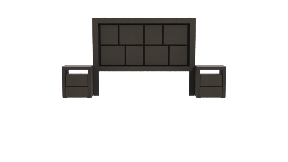 Contemporary Bedroom Furniture Set - Professional 3D Model Render 11