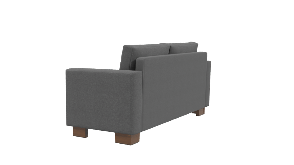 Modern Gray Sofa 3D Model - Professional 3D Model Render 3