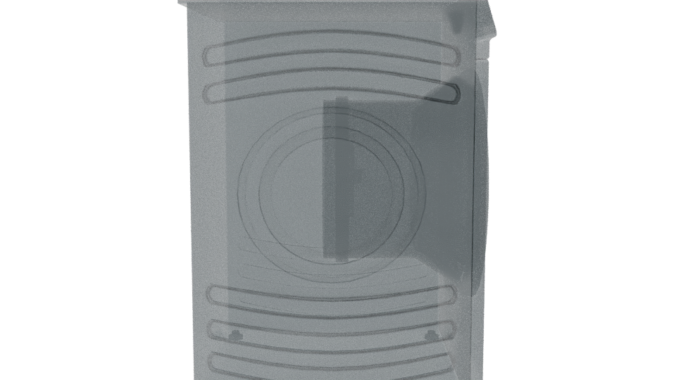 Stylish Front-Loading Washing Machine - Professional 3D Model Render 8