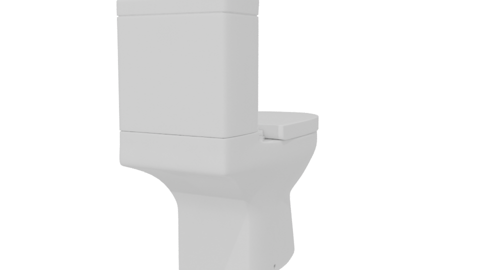 Modern Bathroom Toilet 3D Model - Professional 3D Model Render 6