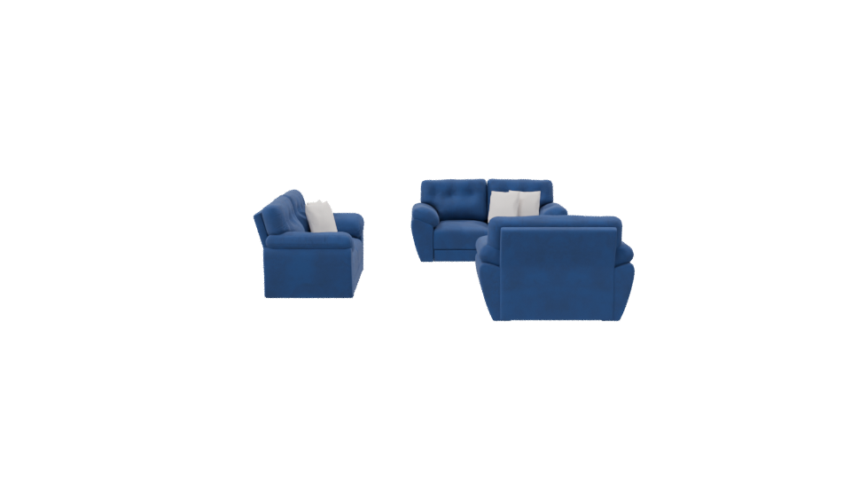 SALA 321 Azul Sofa Set 3D - Professional 3D Model Render 8