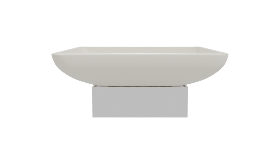 Minimalist Ceramic Sink Model - Professional 3D Model Render 11