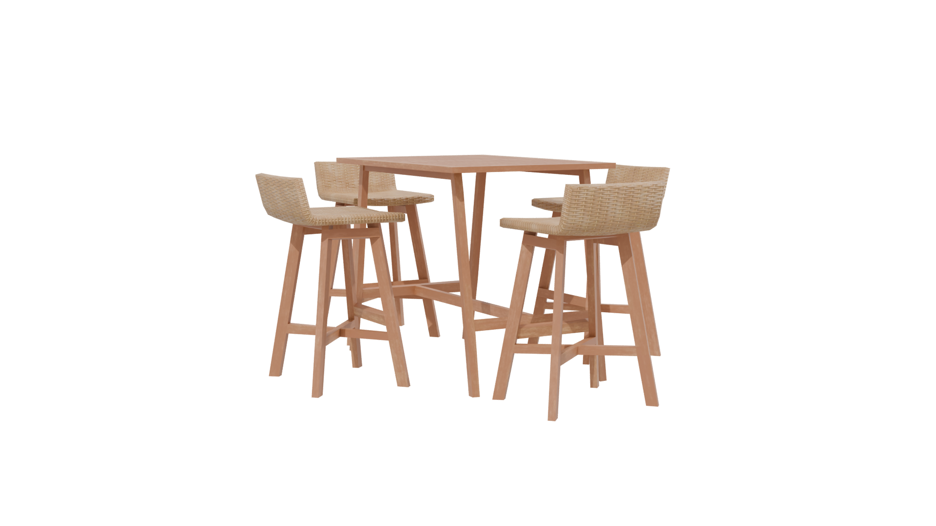 Stylish Modern Dining Set 3D - Professional 3D Model Render 13