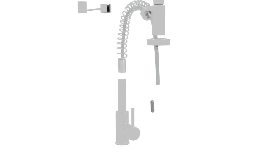 Stylized Metal Industrial Lamp Model - Professional 3D Model Render 10