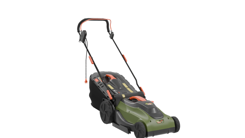 Electric Lawn Mower 3D Model - Professional 3D Model Render 10