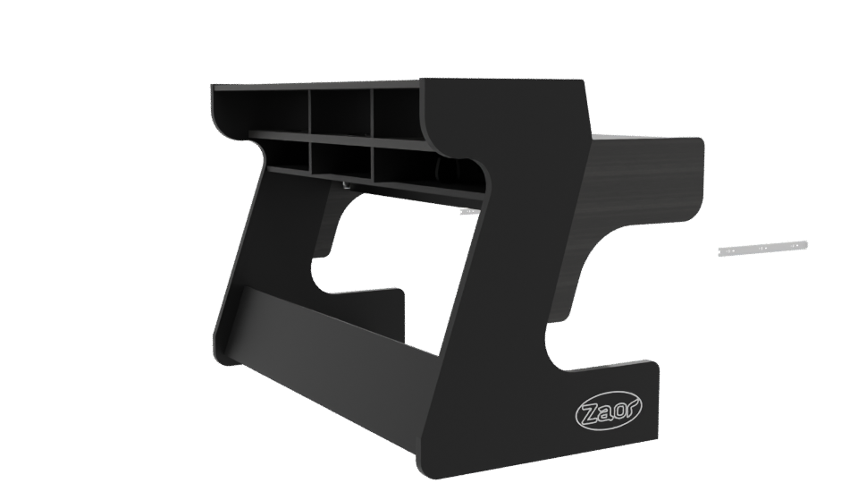 Modern Minimalist Office Desk 3D - Professional 3D Model Render 7