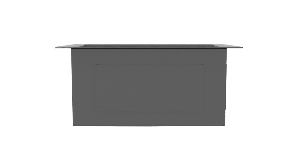 Stylish Modern Square Planter 3D Model - Professional 3D Model Render 8