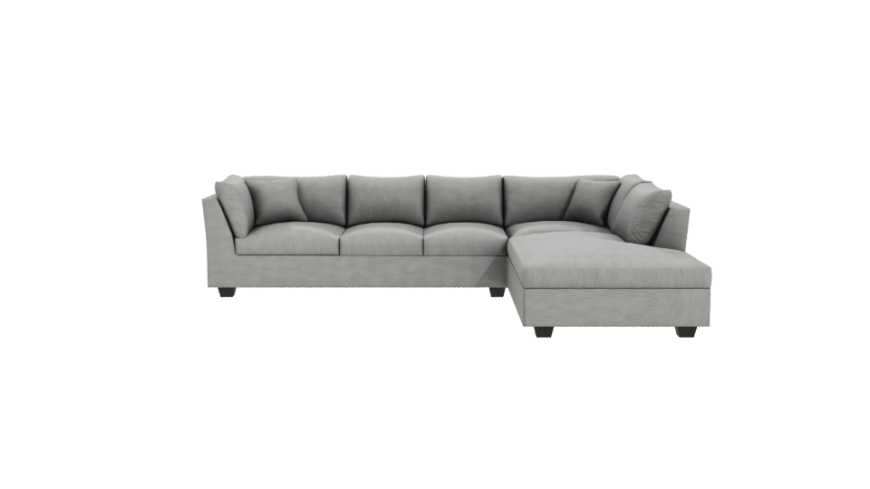 Luxurious Modern Sectional Sofa - Professional 3D Model Render 11