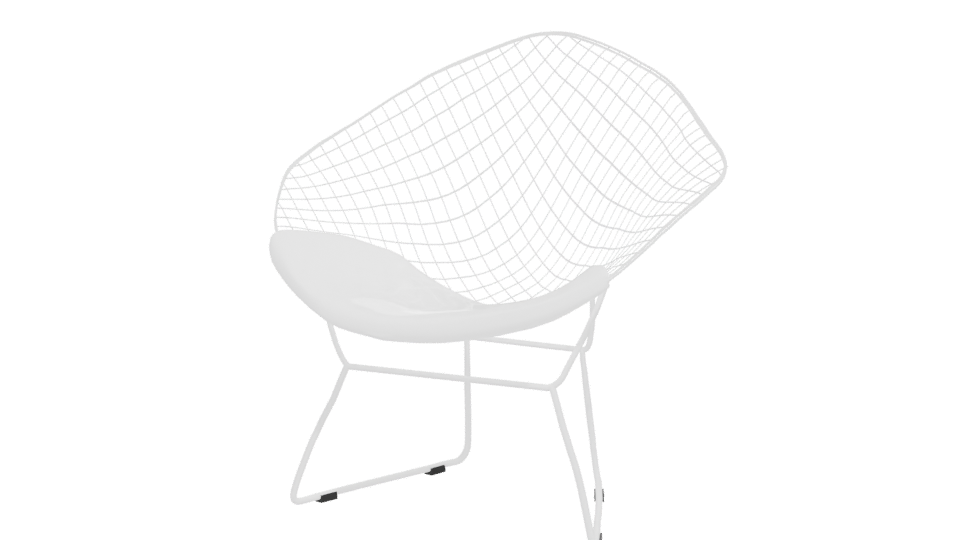 Stylish Wire Mesh Lounge Chair 3D Model - Professional 3D Model Render 12