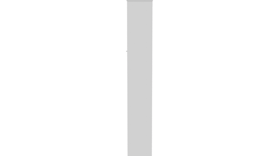 Minimalist White Storage Cabinet 3D - Professional 3D Model Render 2