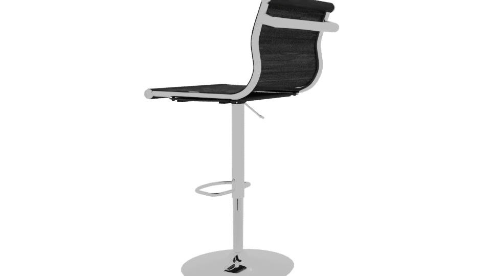 Stylish Bar Stool 3D Model - Professional 3D Model Render 3