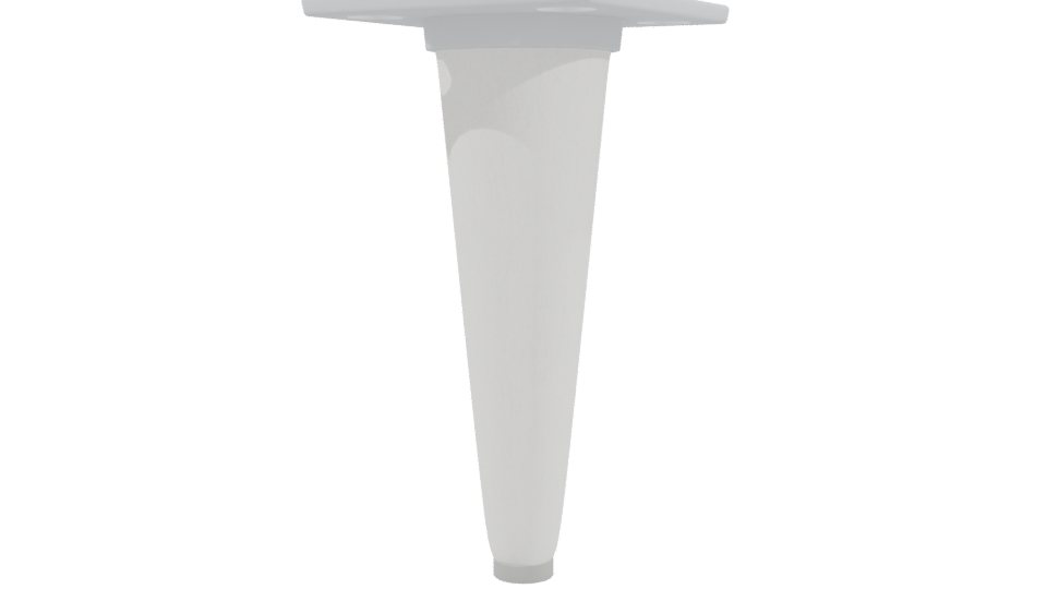 Cone-shaped Wooden Table Leg 3D - Professional 3D Model Render 3