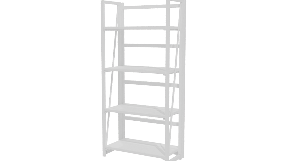 Minimalist Wooden Bookshelf 3D Model - Professional 3D Model Render 12