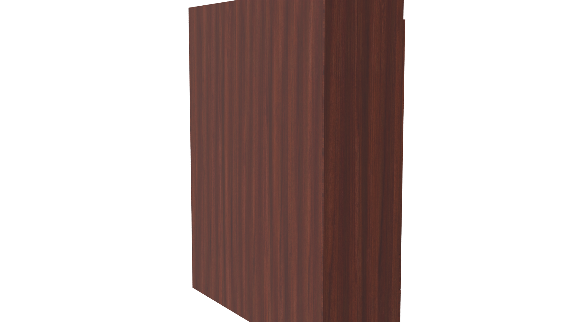 Stylish Wooden Wardrobe Cabinet 3D Model - Professional 3D Model Render 7