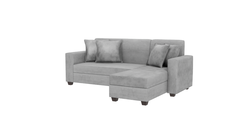 Stylish Modern Sectional Sofa - Professional 3D Model Render 12