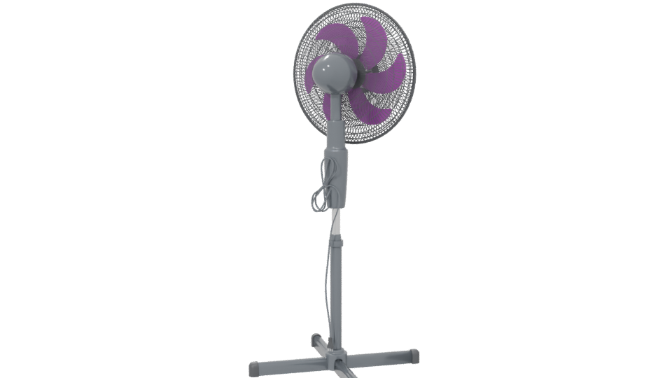 Taurus 16" Pedestal Fan 3D Model - Professional 3D Model Render 6