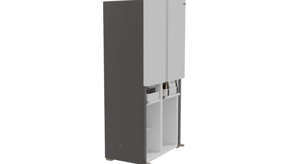 Sleek Modern Refrigerator 3D - Professional 3D Model Render 9