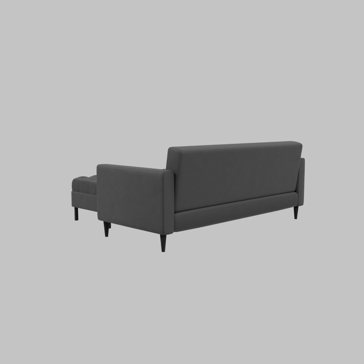 sofa-retro-3c-2-poufs-felpa-negro