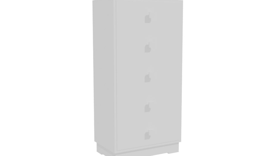 Minimalist Tall Storage Cabinet 3D - Professional 3D Model Render 10