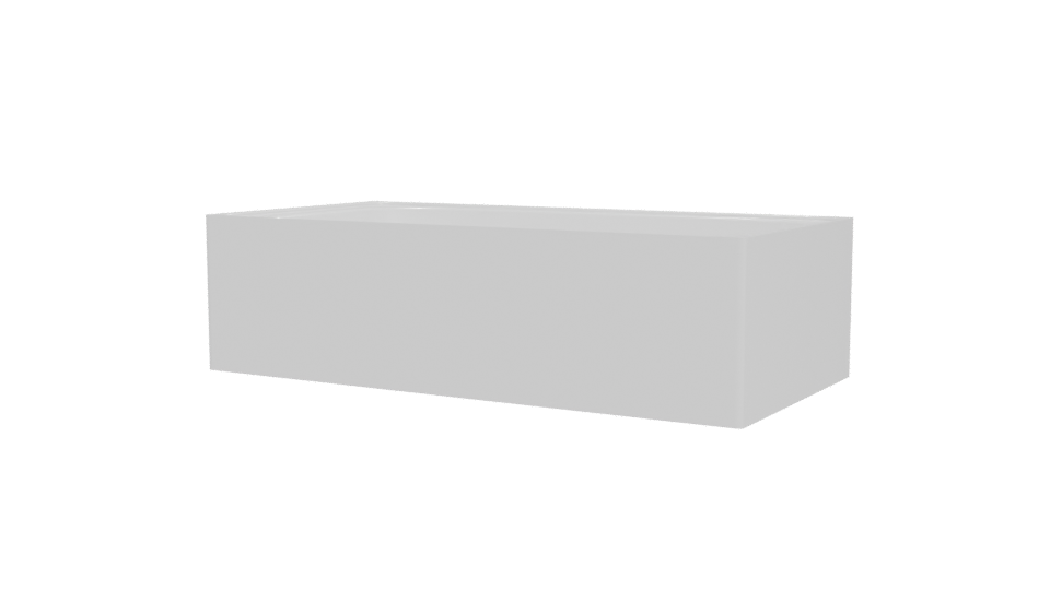 Stylish Modern Bathtub 3D Model - Professional 3D Model Render 12