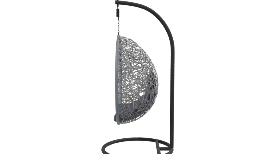 Stylish Hanging Egg Chair Model - Professional 3D Model Render 2