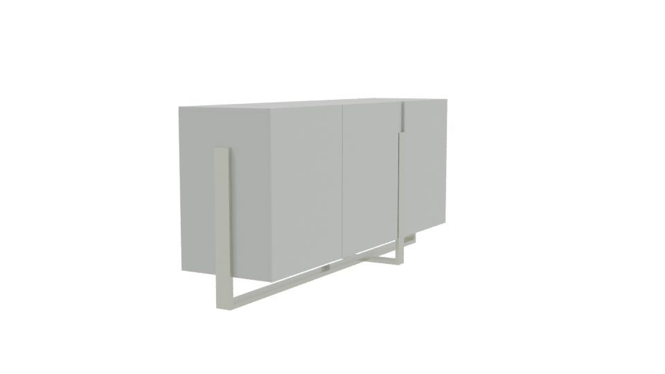 Sleek Minimalist Cabinet Model - Professional 3D Model Render 9