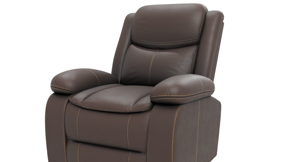 Reclining Armchair with Ottoman 3D - Professional 3D Model Render 12