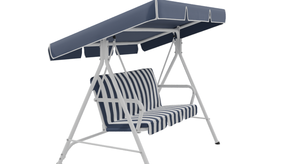 Stylish Outdoor Swing Bench Model - Professional 3D Model Render 9