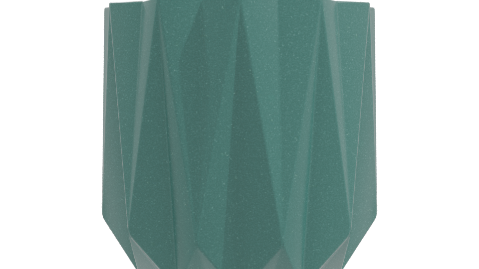 Stylized Geometric Planter 3D - Professional 3D Model Render 10