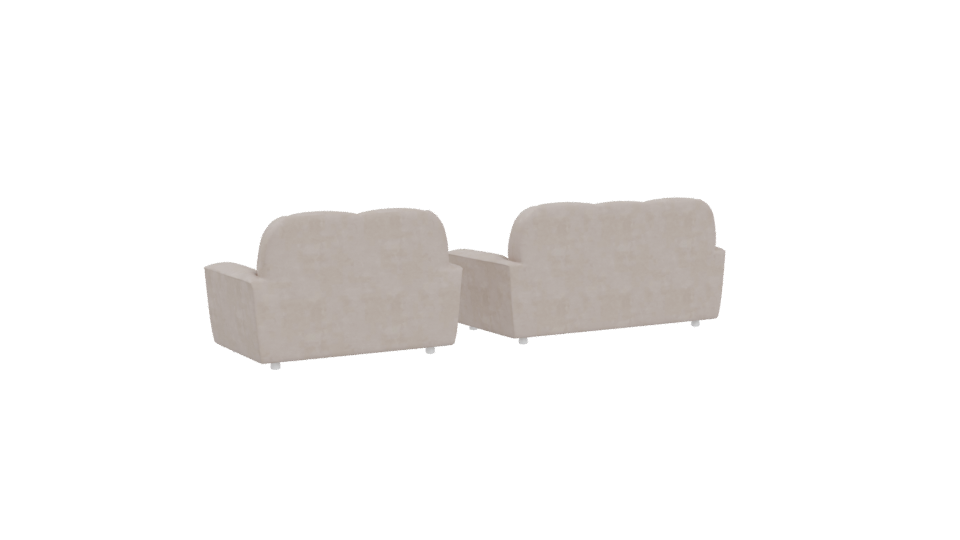 Stylish Modern Sofa Set 3D - Professional 3D Model Render 4