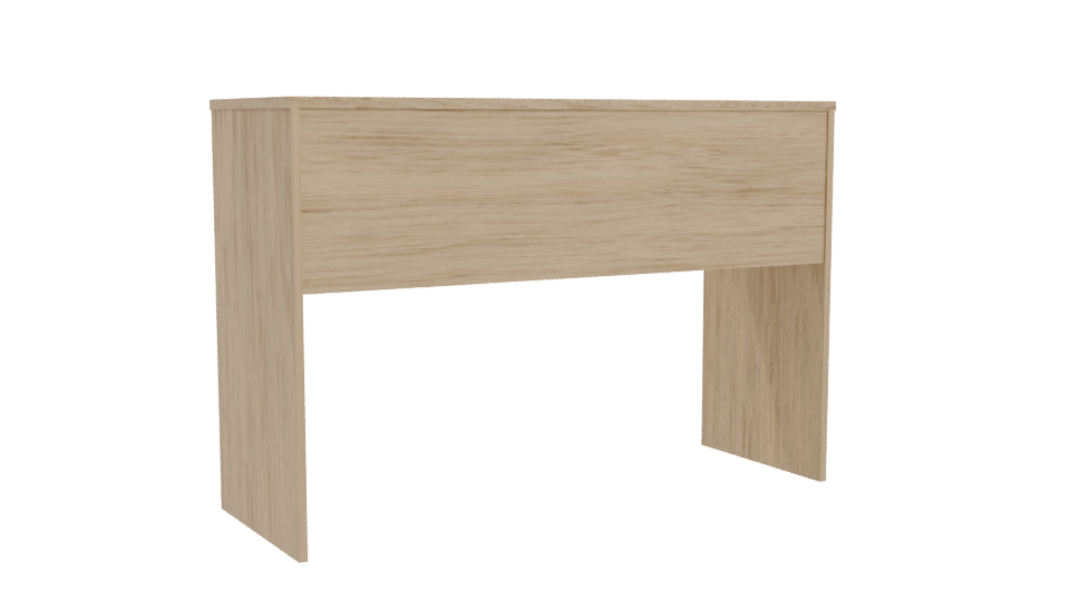 Minimalist Wooden Desk Model - Professional 3D Model Render 10