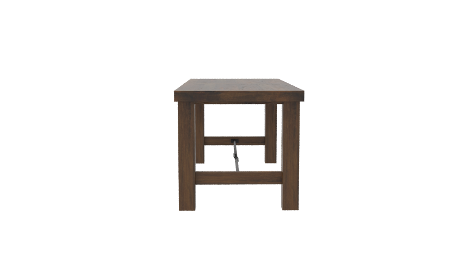Stylish Wooden Dining Table 3D - Professional 3D Model Render 8