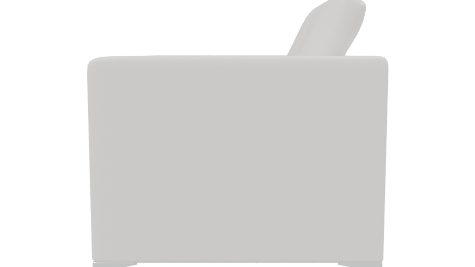 Sleek Modern Armchair 3D Model - Professional 3D Model Render 2