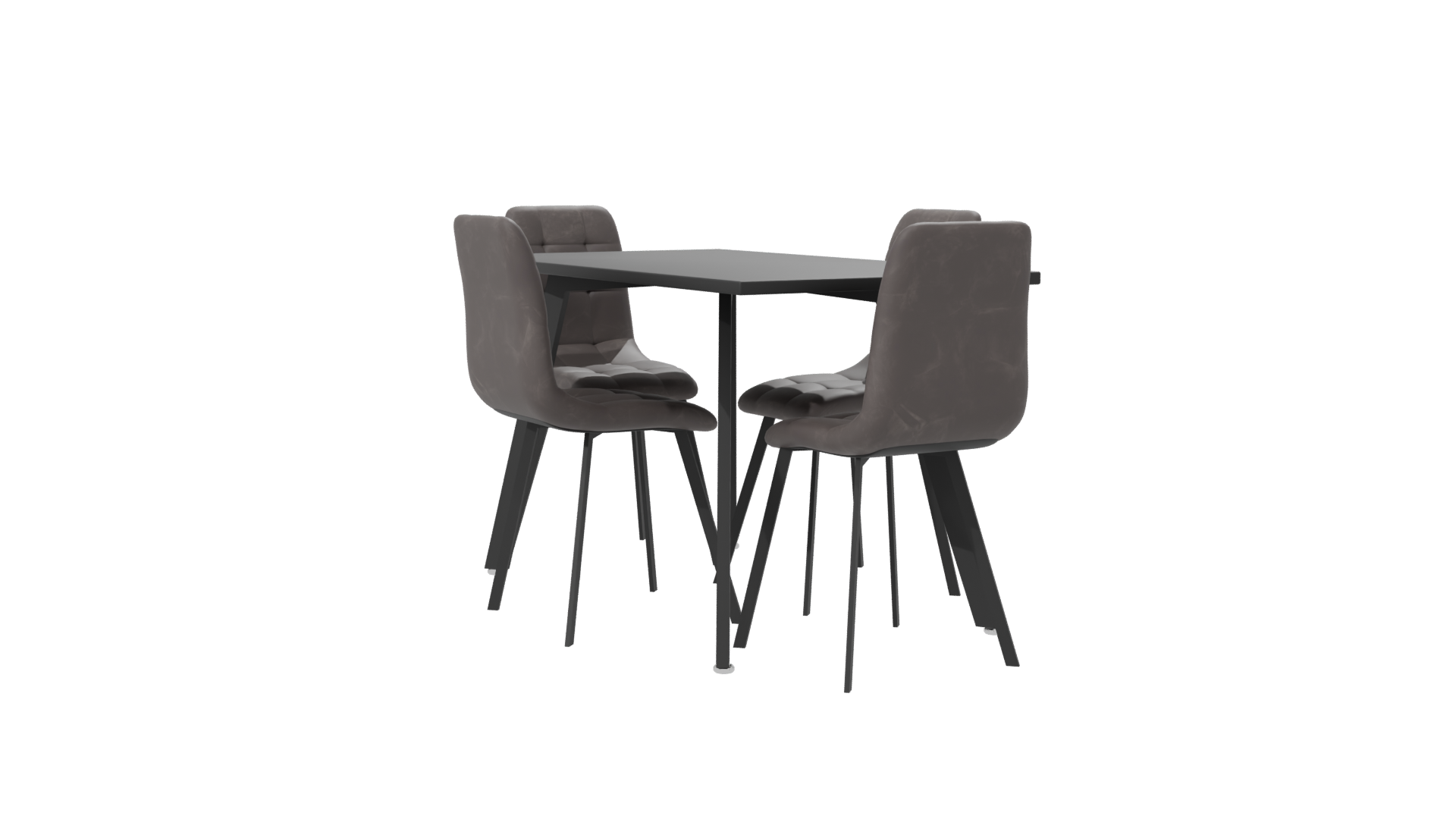 Stylish Dining Table Set 3D - Professional 3D Model Render 7