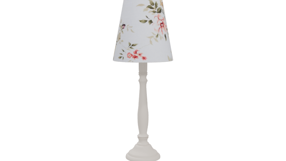 Floral Table Lamp 3D Model - Professional 3D Model Render 5