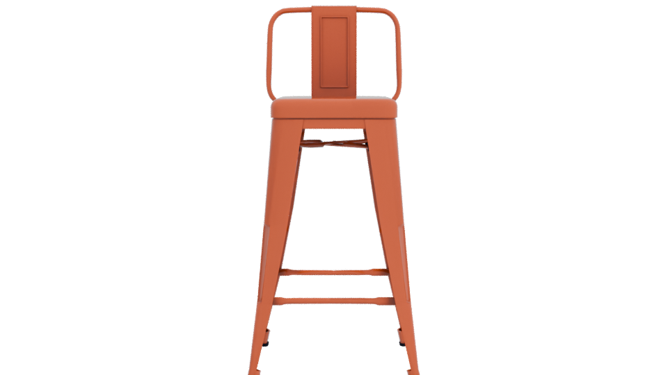 Industrial High Bar Stool 3D - Professional 3D Model Render 11