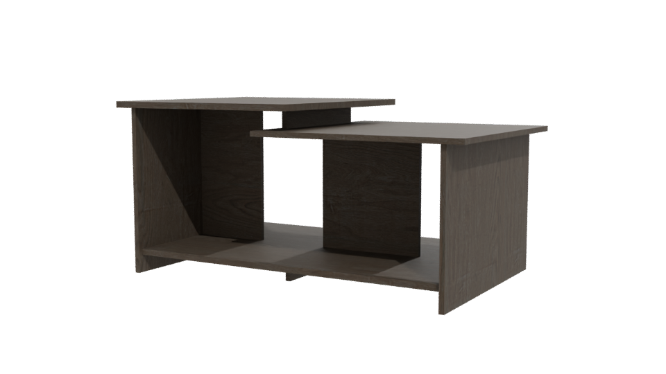 Contemporary Wooden Coffee Table 3D - Professional 3D Model Render 12