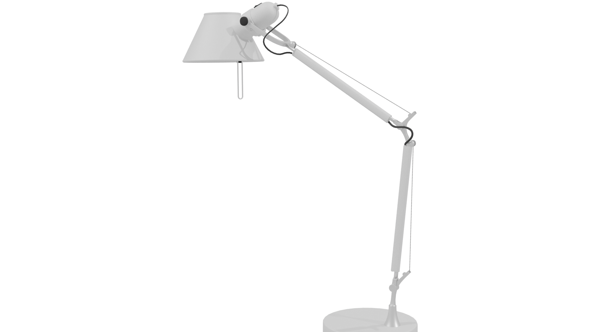 Stylish White Desk Lamp 3D - Professional 3D Model Render 3