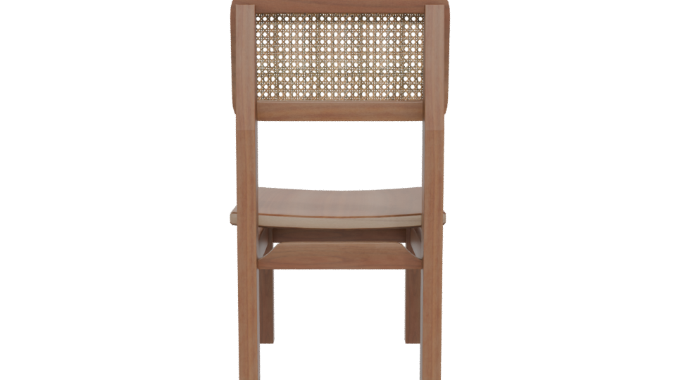 Stylish Wooden Dining Chair 3D - Professional 3D Model Render 5