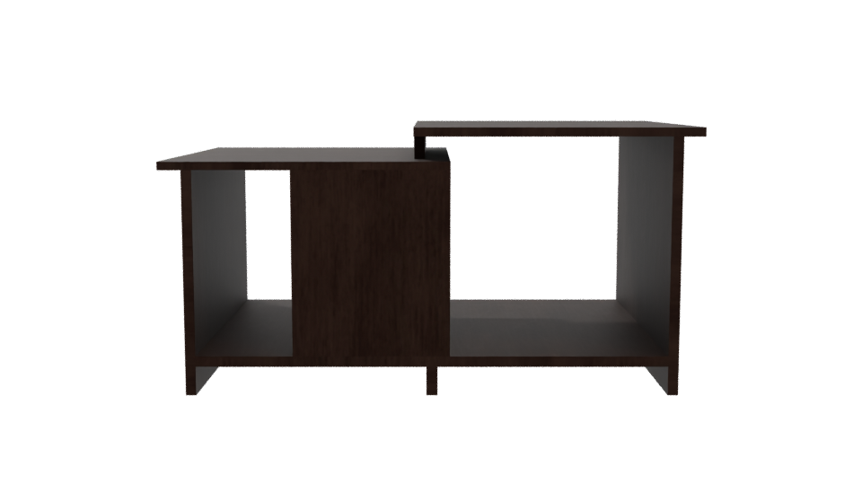Contemporary Wooden Coffee Table 3D - Professional 3D Model Render 5