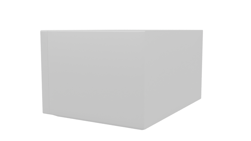 Stylish Compact Microwave 3D Model - Professional 3D Model Render 3