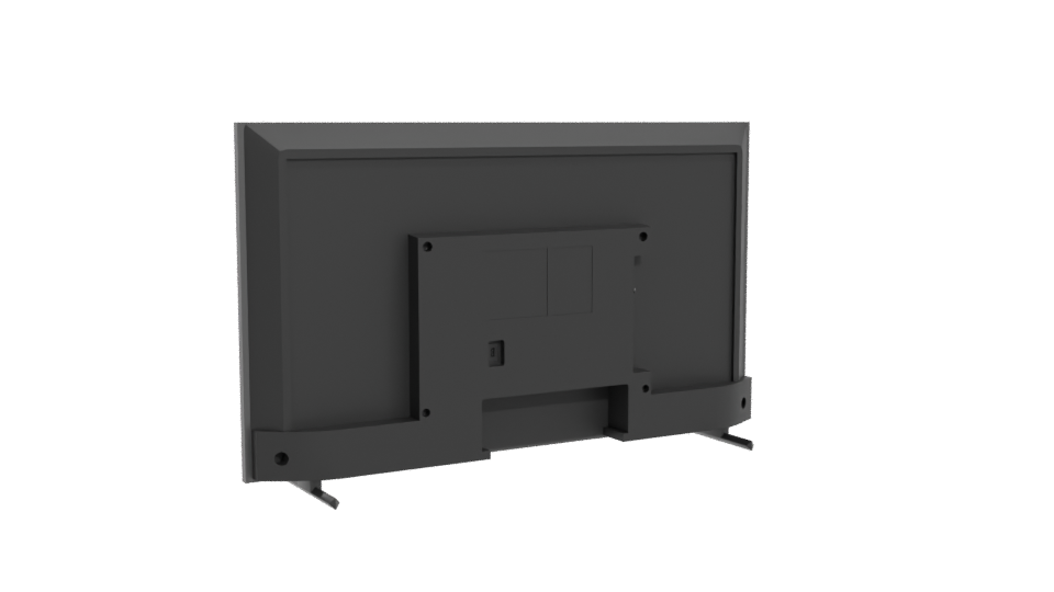 Sleek Modern Flat Screen TV 3D - Professional 3D Model Render 4