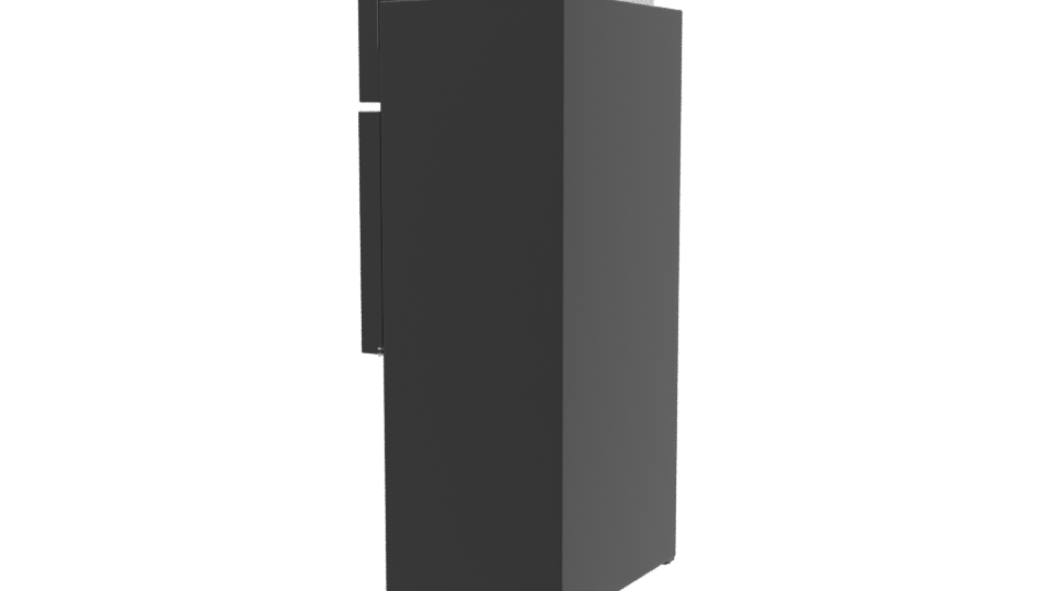 Sleek Modern Refrigerator 3D - Professional 3D Model Render 3