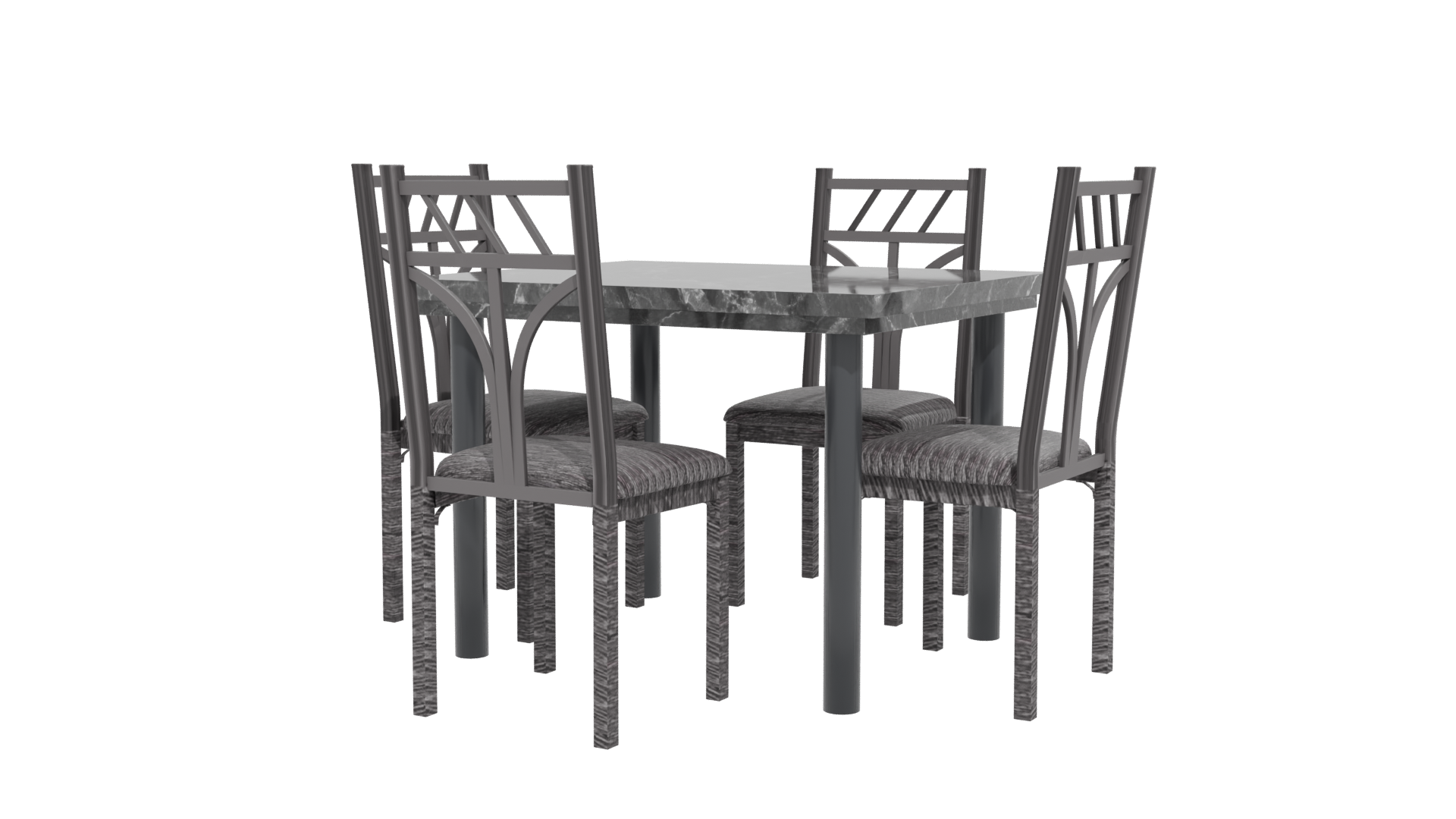 Stylish Dining Table Set 3D - Professional 3D Model Render 12