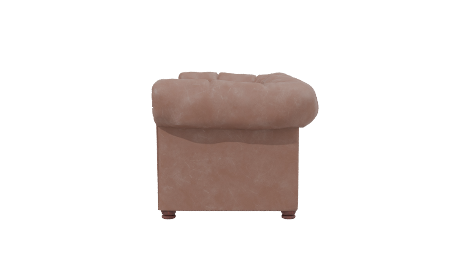 Elegant Vintage Sofa Model 3D - Professional 3D Model Render 2