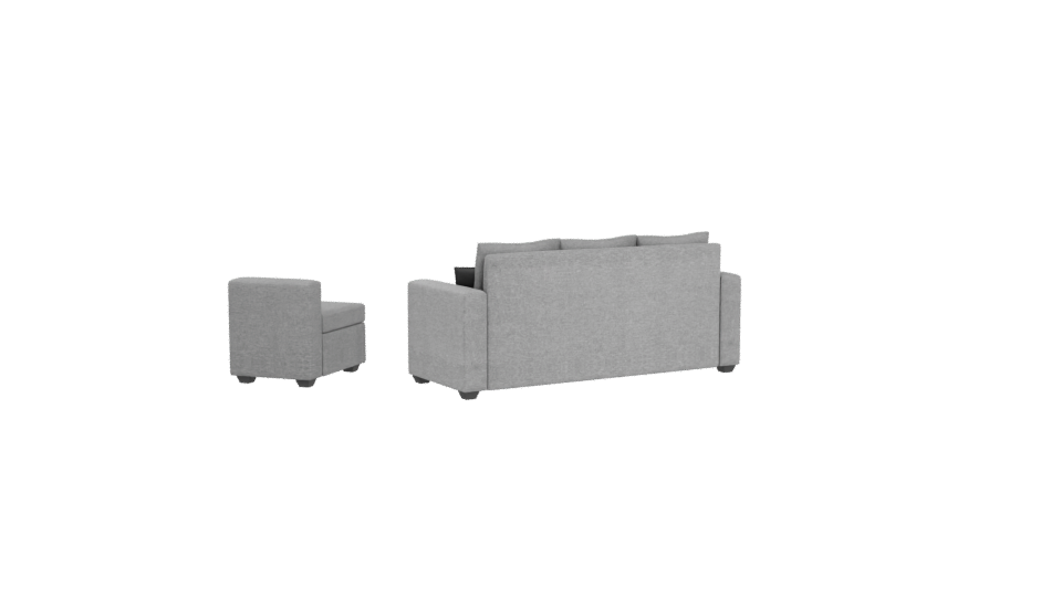 Modern Upholstered Sofa Set 3D Model - Professional 3D Model Render 4